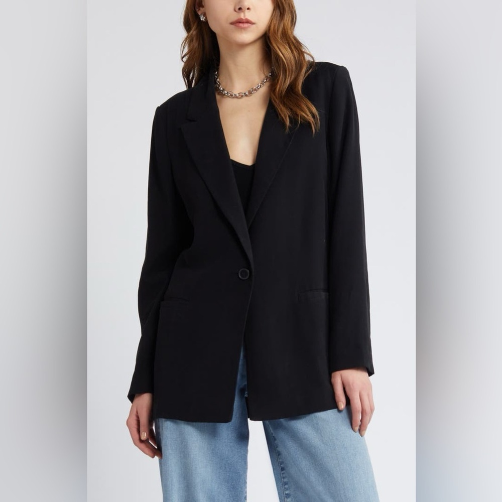 OPEN EDIT Black Blazer size Small